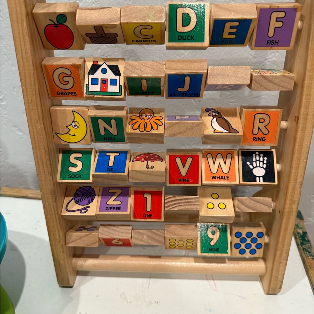 Melissa and Doug Wooden Alphabet Learning Toy